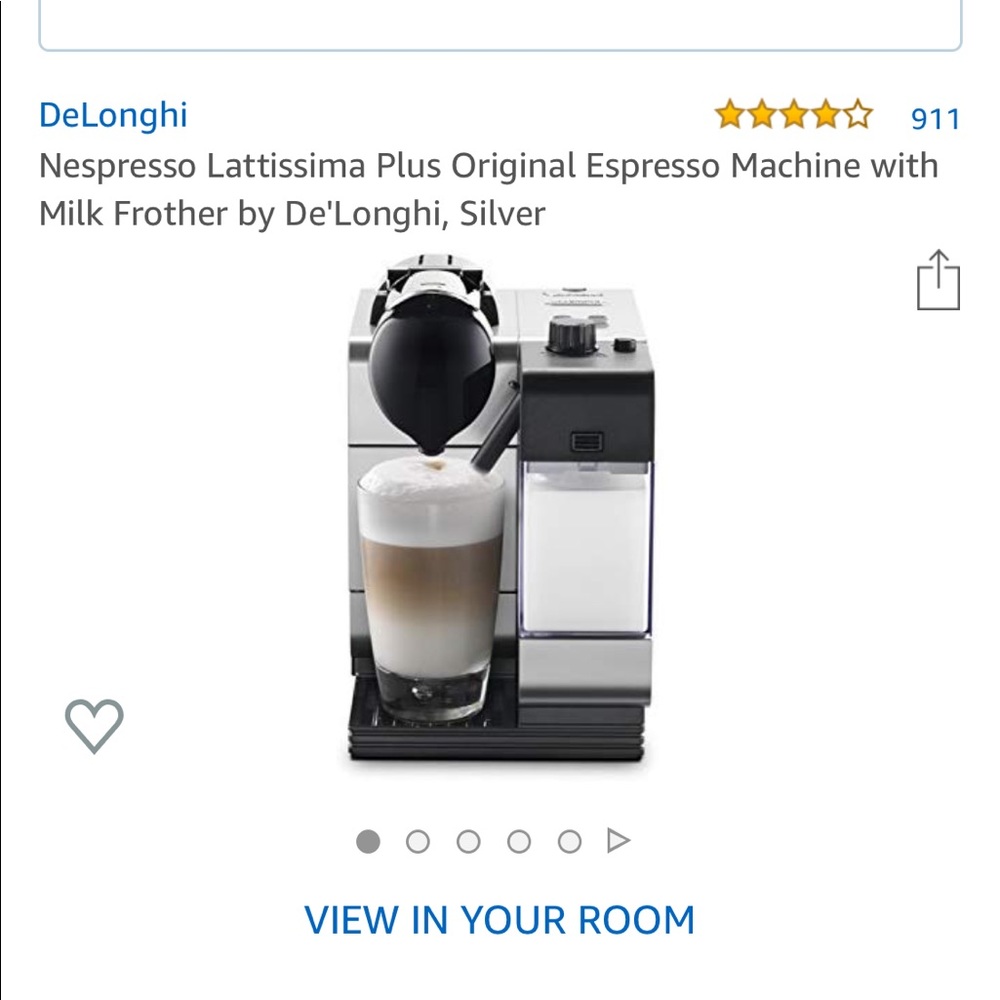 Nespresso espresso/coffee/cappuccino maker